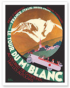 Le Tour du Mont Blanc - Alpine Trek through France, Italy, Switzerland - c. 1928 - Fine Art Prints & Posters