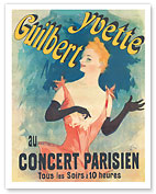 Guilbert Yvette - Every Evening at the Parisian Concert - c. 1800's - Giclée Art Prints & Posters