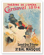 Opera Theater (Théâtre de l'Opéra) Carnaval 1894 - Fine Art Prints & Posters