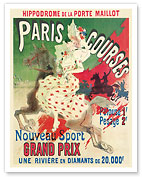 Paris Horse Races (Courses) at the Hippodrome de la Porte Maillot - c. 1897 - Fine Art Prints & Posters