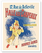 La Halle aux Chapeaux Hat Store - Paris, France - c. 1891 - Fine Art Prints & Posters
