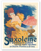Saxoléine Lamp Oil - Pink Lampshade - France - c. 1894 - Fine Art Prints & Posters