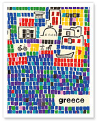 Greece - Mosaic City - c. 1963 - Fine Art Prints & Posters