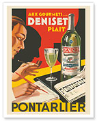 Pontarlier Deniset - Superior Anise - Aperitif Liquor - c. 1930's - Fine Art Prints & Posters