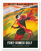 Font-Romeu Golf - France - Midi Railways - c. 1929 - Fine Art Prints & Posters