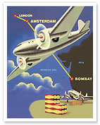 Imported European Lager Beer - By Air Cargo - c. 1950's - Fine Art Prints & Posters