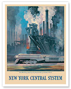 New York Central System - Heart of Industrial America - c. 1943 - Giclée Art Prints & Posters