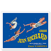 Circus - Cirque Jean Richard - Trapeze Act - c. 1973 - Fine Art Prints & Posters