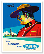 Visit Canada - Sabena Belgian World Airlines - c. 1958 - Fine Art Prints & Posters