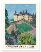 Châteaux of the Loire Valley - SNCF (French National Railway Company) - c. 1953 - Fine Art Prints & Posters