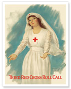 Third Red Cross Nurse Roll Call - c. 1919 - Fine Art Prints & Posters
