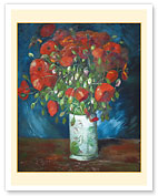 Vase with Poppies - c. 1886 - Fine Art Prints & Posters