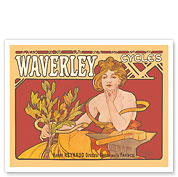 Waverley Cycles - Paris, France - c. 1898 - Fine Art Prints & Posters