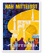 Lufthansa - Near Middle East - c. 1970's - Fine Art Prints & Posters