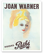 Joan Warner - Disques Pathé - American Singer and Dancer - c. 1936 - Fine Art Prints & Posters