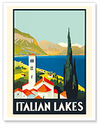 Italian Lakes Italy - c. 1930 - Fine Art Prints & Posters