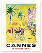 Cannes France - French Riviera - c. 1950 - Fine Art Prints & Posters