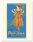 Anna Pavlowa - The Incomparable Russian Ballerina - c. 1920 - Fine Art Prints & Posters