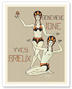 Genevieve Ione and Yves Brieux - Acrobatic Dancing - c. 1925 - Fine Art Prints & Posters