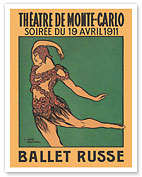Ballet Russe - Vaslav Nijinsky - Théatre de Monte Carlo - c. 1911 - Fine Art Prints & Posters