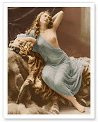 Classic Vintage French Nude - Hand-Colored Tinted Art - Fine Art Prints & Posters