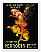 Perrouin Brothers' Shoes (Frères Chaussures) - Nantes, France - The Great French Brand - Giclée Art Prints & Posters