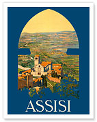 Assisi Italy - Basilica di San Francesco Church - Fine Art Prints & Posters