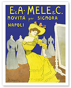 Emiddio and Alfred Mele Clothing Company - New to Naples, Italy (Novità Per Signora Napoli) - Fine Art Prints & Posters