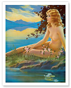 Nude by the Lake - c. 1930's - Fine Art Prints & Posters