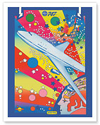 Pan American World Airways - Boeing 747 - Pop Art - c. 1969 - Giclée Art Prints & Posters