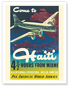 Come to Haiti - Bicentennial Exposition - Pan American World Airways - c. 1949 - Fine Art Prints & Posters