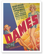 Dames - Starring Joan Blondell, Dick Powell, Ruby Keeler - Directed by Busby Berkeley - c. 1934 - Fine Art Prints & Posters