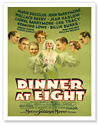 Dinner at Eight - Starring Jean Harlow, Marie Dressler - Directed by George Cukor - c. 1933 - Giclée Art Prints & Posters