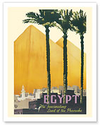 Egypt - The Fascinating Land Of The Pharaohs - Pyramids - c. 1937 - Fine Art Prints & Posters
