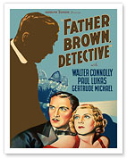 Father Brown Detective - Starring Walter Connolly and Paul Lukas - c. 1934 - Giclée Art Prints & Posters