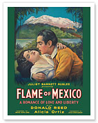 Flame of Mexico - Starring Donald Reed, Alicia Ortiz - David Kirkland - Juliet Barrett Rublee - c. 1932 - Giclée Art Prints & Posters