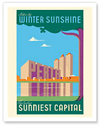 Perth, Australia - Follow the Winter Sunshine - Australia's Sunniest Capital - c. 1950 - Fine Art Prints & Posters