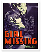 Girl Missing - Starring Glenda Farrell, Ben Lyon, Mary Brian - c. 1933 - Giclée Art Prints & Posters