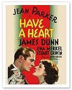 Have a Heart - Starring Jean Parker & James Dunn - Directed by David Butler - c. 1935 - Giclée Art Prints & Posters