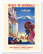 Wings to Guatemala - Pan American World Airways (PAA) - c. 1938 - Fine Art Prints & Posters