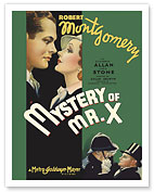 Mystery of Mr. X - Starring Robert Montgomery, Elizabeth Allan - Directed by Edgar Selwyn - c. 1934 - Giclée Art Prints & Posters