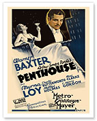 Penthouse - Starring Warner Baxter & Myrna Loy - Directed by W.S. Van Dyke - c. 1933 - Giclée Art Prints & Posters
