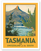 Tasmania - The Switzerland of the South - Mount Ida, Lake St. Clair - c. 1940 - Fine Art Prints & Posters