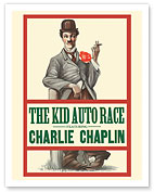 The Kid Auto Race - Charlie Chaplin - Directed by Henry Lehrman - Venice Beach, California - c. 1914 - Fine Art Prints & Posters