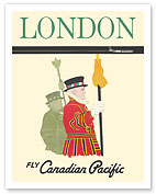 London - Yeomen of the Guard - Fly Canadian Pacific Air Lines - c. 1961 - Fine Art Prints & Posters