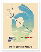 London - British European Airways (BEA) - c. 1947 - Fine Art Prints & Posters