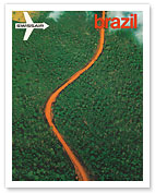 Mato Grosso, Brazil - Aerial view of the Brazilian Rain Forest - Swissair - c. 1971 - Fine Art Prints & Posters