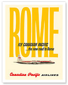 Rome - Fly Canadian Pacific Airlines - c. 1960 - Fine Art Prints & Posters