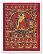 The Thirty-Five (35) Confession Buddhas - Buddha Shakyamuni - Fine Art Prints & Posters