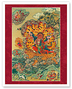 Padmasambhava as Dorje Drolo - Tantric Buddhist Mystic - Fine Art Prints & Posters